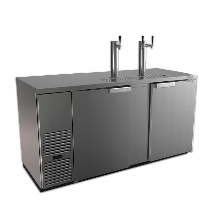 Kegerator Dispro Inox 2 puertas, FDD-69-S-N 115V-50/60H