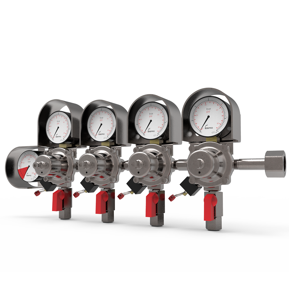 Regulador Plus 4 Cuerpos Dispro G1/2&quot; JG5/16&quot;