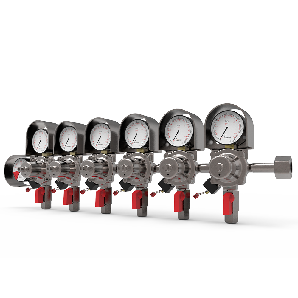 Regulador Plus 6 Cuerpos Dispro G1/2&quot; JG5/16&quot;