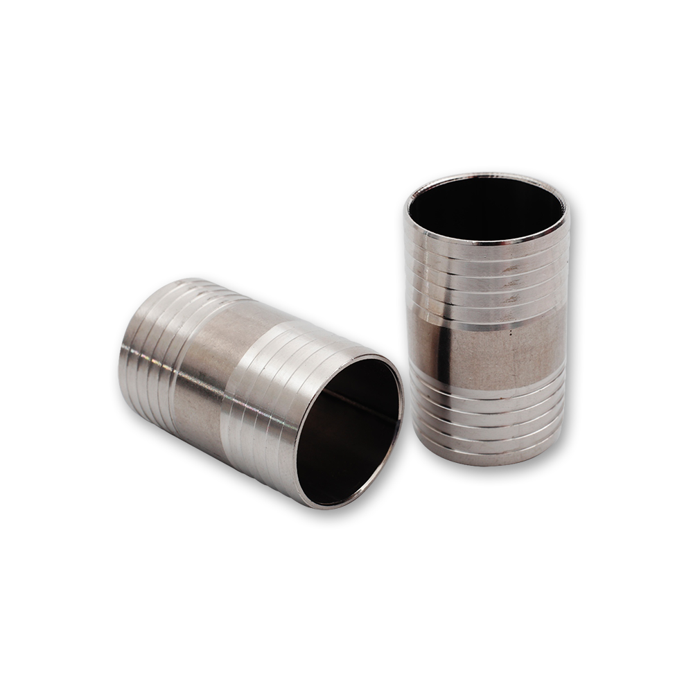 Unión de Acero Inox d 20x23mm x 40mm largo (1&quot;)