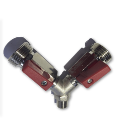 [PM034] Bifurcador Con Llave Rosca G1/4 - 2 x 5/8&quot;