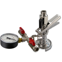 [HE101] Conexión Válvula Llenado Reloj CO2 3x5/8&quot; pinchador llenado