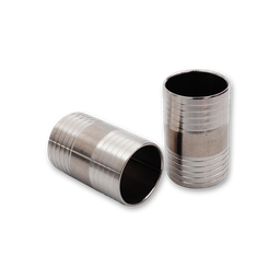 [CM003] Unión de Acero Inox d 20x23mm x 40mm largo (1&quot;)