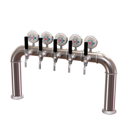 [PU006] Columna Puente Lisa 6 grifos