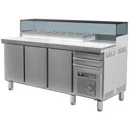 [EN121] Mesa Pizza Con Injertos Mm-210 Granito 110v/60h